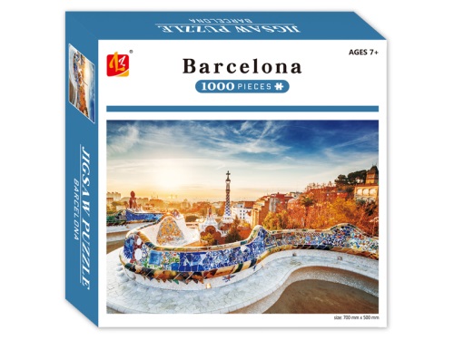 MIKRO TRADING - Puzzle 70x50cm Barcelona 1000 darabos dobozban