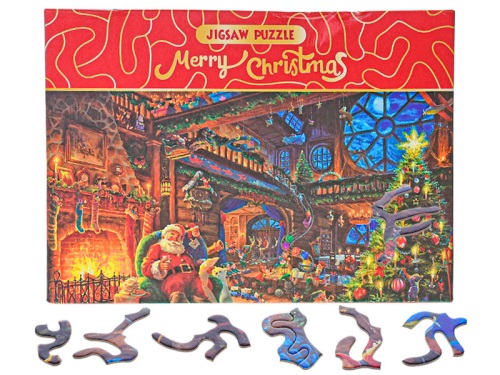 MIKRO TRADING - Puzzle Karácsonyi 75x50cm 468 darabos dobozban