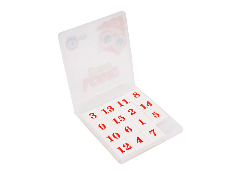 MIKRO TRADING - Puzzle játék - Rendezd a számokat 1-től 15-ig műanyag dobozban