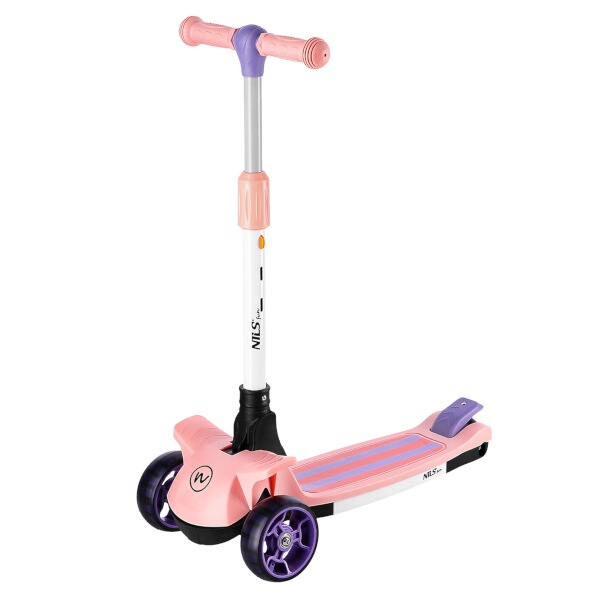NILS - Gyermek világítós roller Fun HLB10 rózsaszínű