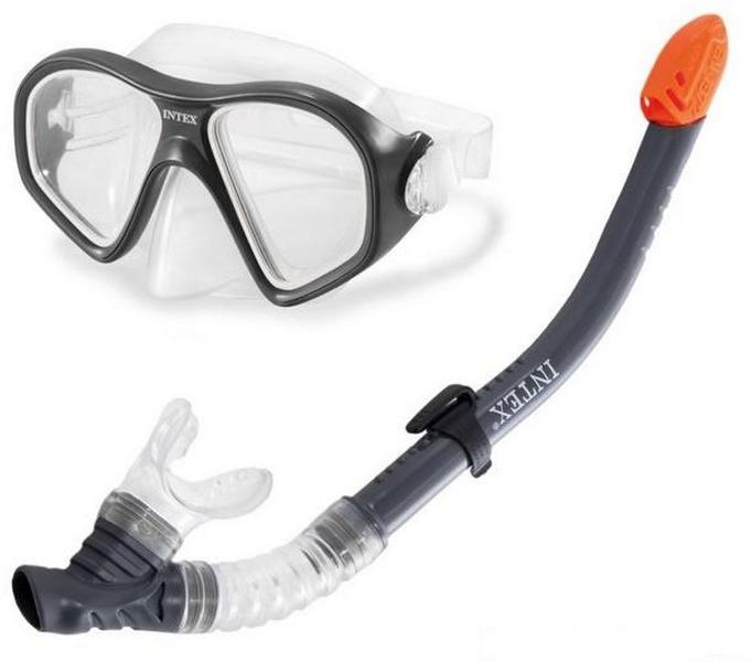 INTEX - 55648 Búvárszemüveg + sznorkel Aquaflow Sport