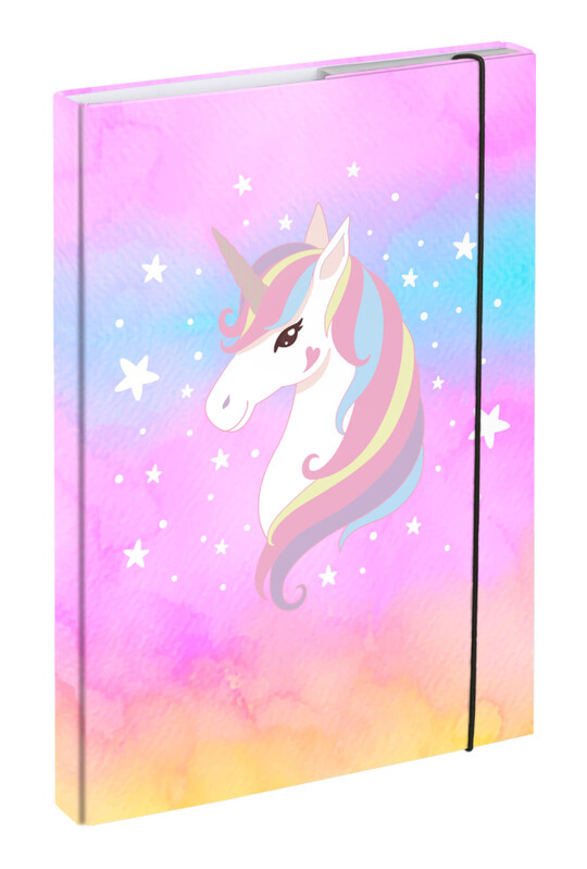 BAAGL - Füzetbox A4 Rainbow Unicorn