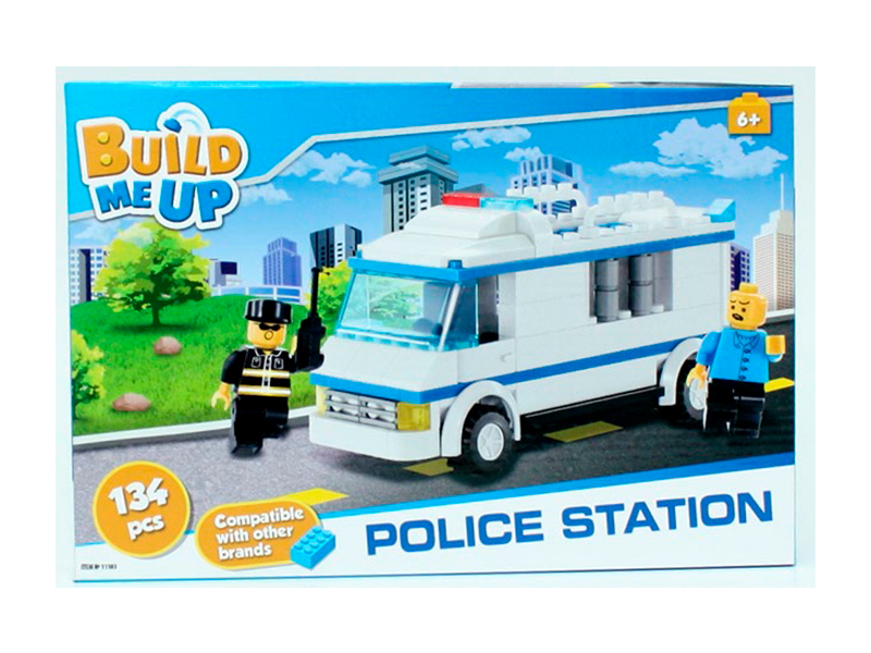 MIKRO TRADING - BuildMeUp készlet - Police Station 134 db dobozban