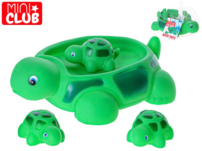 MIKRO TRADING - Mini Club teknős 21 cm fürdőkádhoz három teknős 4 m+ hálóban