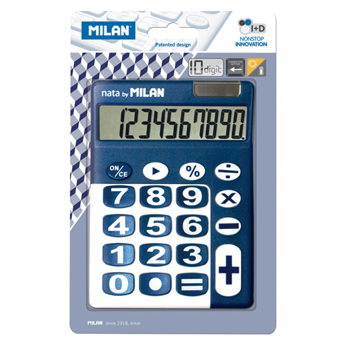 MILAN - Asztali számológép 10 férőhelyes 150610 kék