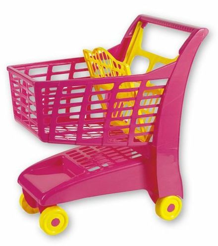 RAPPA - Androni Bevásárlókosár ülőkével - rózsaszín