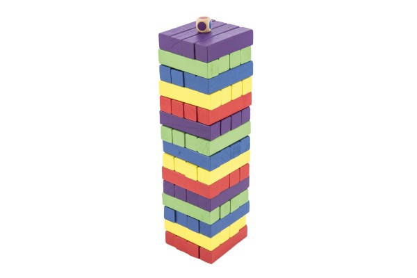 RAPPA - Játék fa torony 60db színes