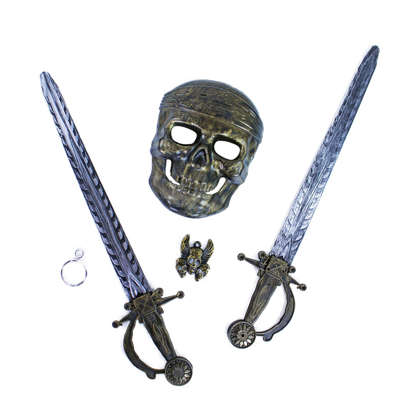 RAPPA - Kalóz készlet maszkkal és 2 karddal
