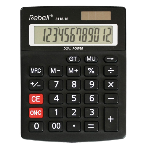REBELL - Asztali számológép RE-8118-12 BX