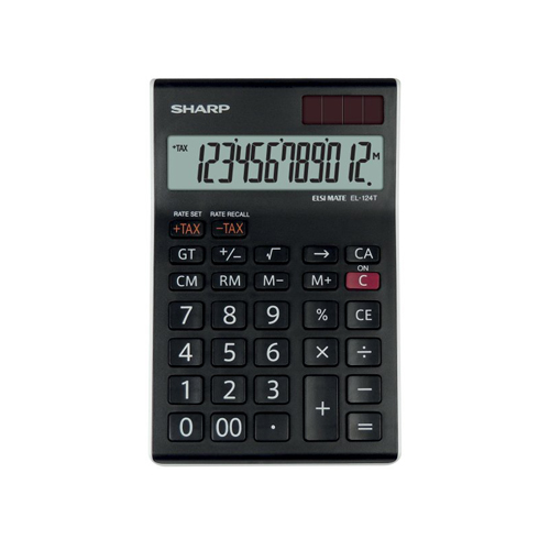 SHARP - Asztali számológép SH-EL124TWH