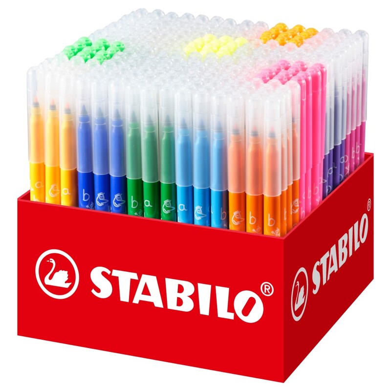 STABILO - Fiber marker Trio A-Z - 240 db-os doboz - 20 különböző szín