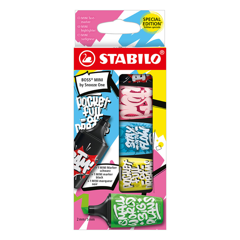 STABILO - Highlighter BOSS MINI by Snooze One - 5 db-os készlet