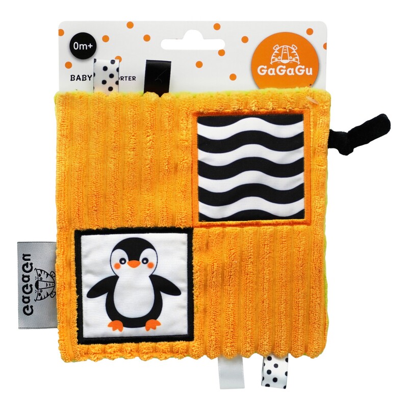 TM TOYS - GAGAGU Érzékszervi takaró pingvin és mackó tiszta 15 cm