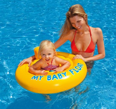 INTEX - Felfújható vízi ülés Baby úszógumi 70 cm