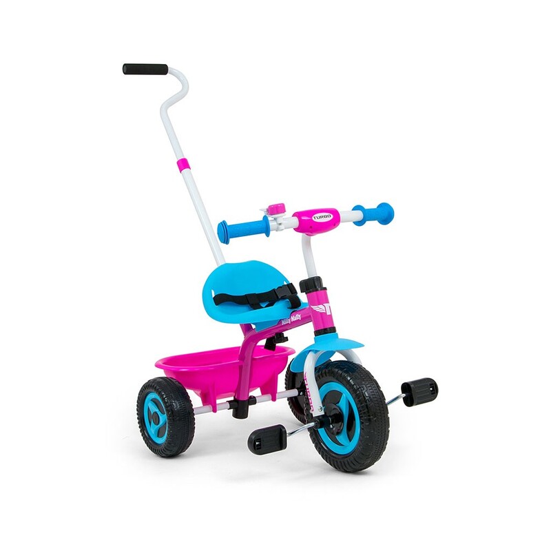 MILLY MALLY - Gyerek háromkerekű bicikli Boby TURBO candy