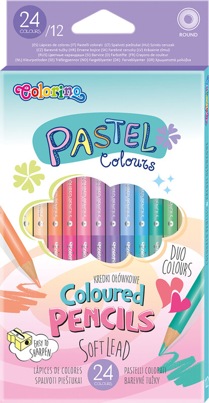 PATIO - Colorino pasztell zsírkréta 12 db / 24 szín