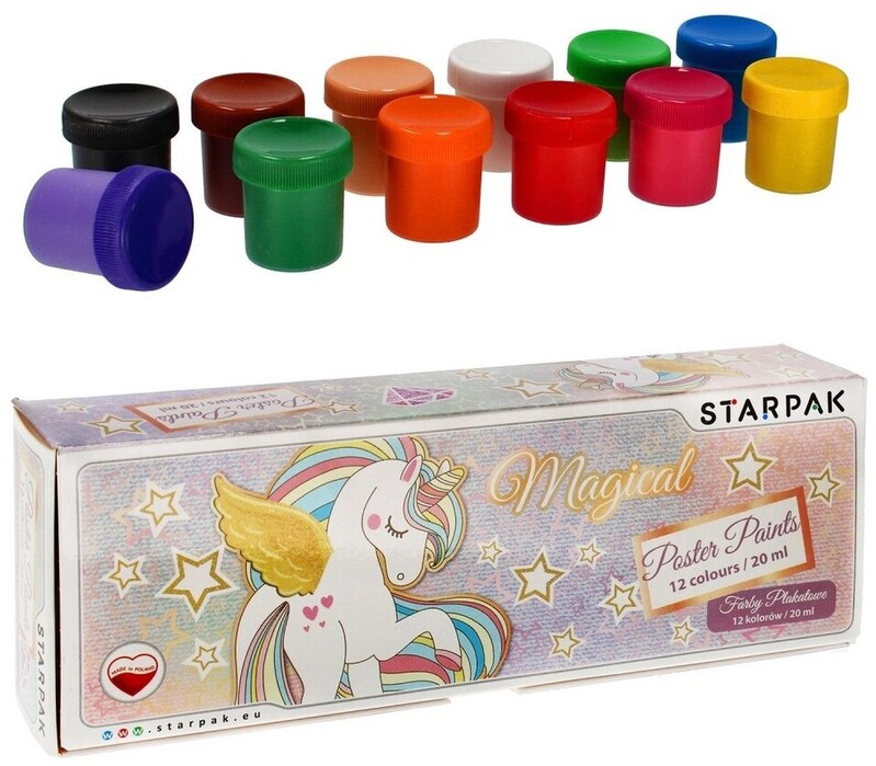 STARPAK - Varázsposzter színek Unicorn 20ml/12db