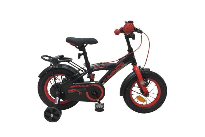 VOLARE - Gyermek kerékpár Volare Thombike - fiú - 12" - fekete piros - két kézifék