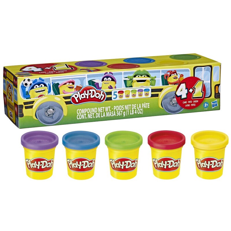 HASBRO - Play-doh vissza az iskolába 5 db-os csészék csomagja