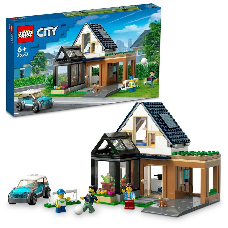 LEGO - City 60398 Családi ház és elektromos autó