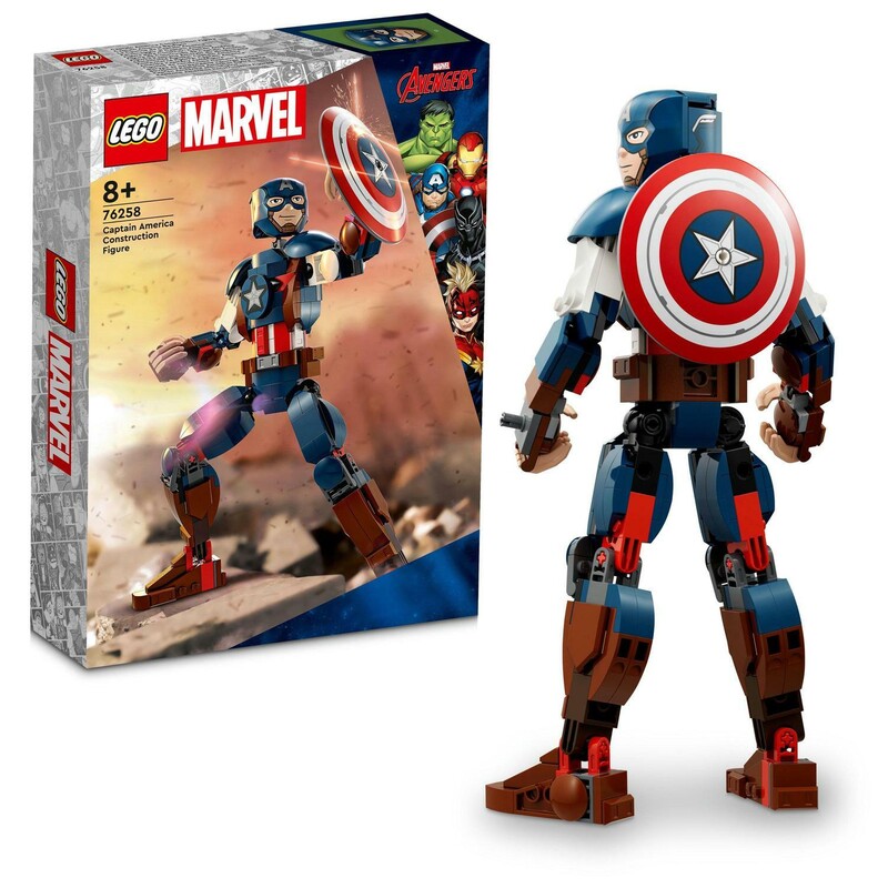 LEGO - Marvel 76258 Építhető figura: Amerika Kapitány