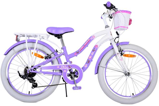 VOLARE - Gyermek kerékpár Volare Lovely - lányok - 20" - Lila - 6 sebesség