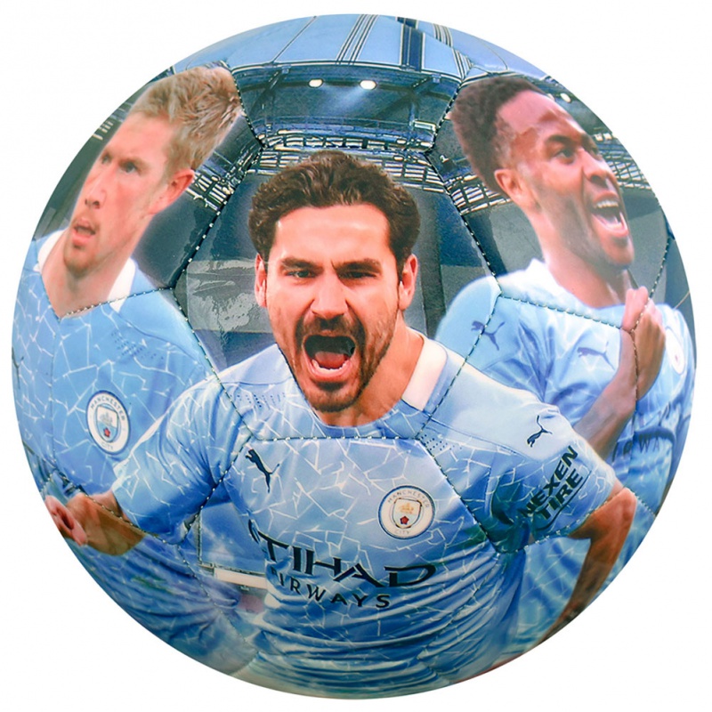 FOREVER COLLECTIBLES - Futball-labda MANCHESTER CITY Players Photo Football (méret 5)