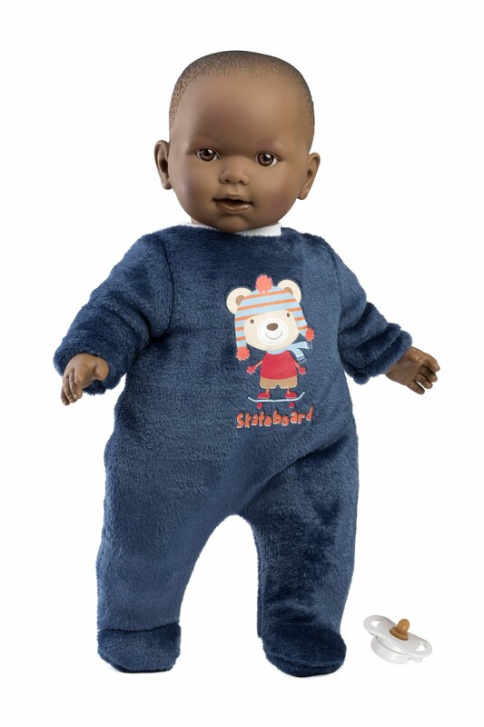 LLORENS - 14247 BABY ZAREB - valósághű baba baba puha szövettesttel - 42 cm