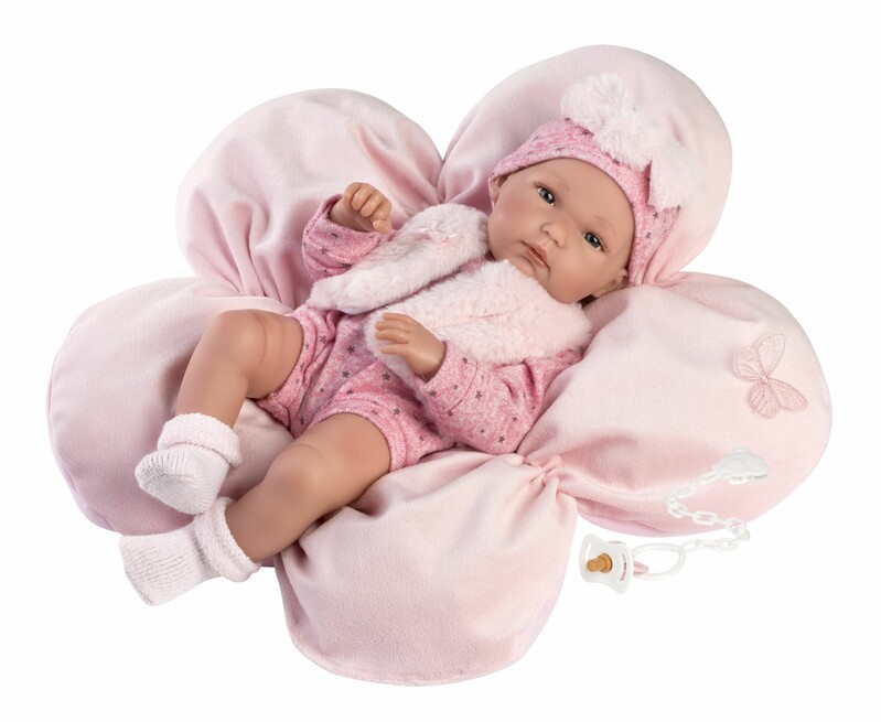 LLORENS - 63592 NEW BORN GIRL - valósághű baba baba teljes vinil testtel - 35 cm