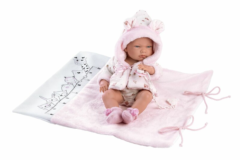 LLORENS - 73898 NEW BORN GIRL - valósághű baba baba teljes vinil testtel - 40 cm