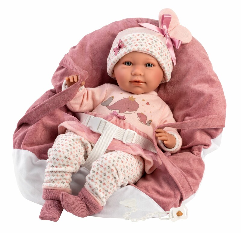 LLORENS - 74014 NEW BORN - valósághű baba baba hangokkal és puha szövettesttel - 42