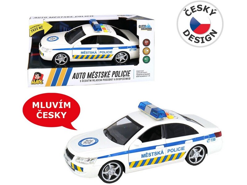 MADE - Autó Városi Rendőrség CZ design cseh hanggal