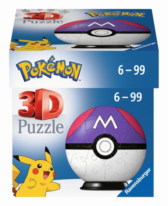 RAVENSBURGER - Puzzle-Ball Pokémon: Mestergolyó 54 darab
