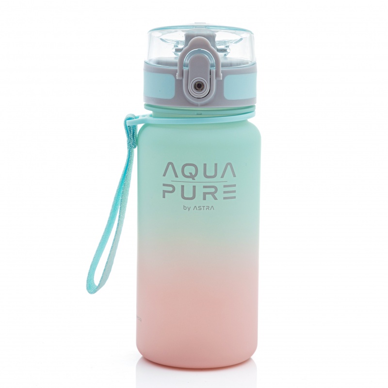 ASTRA - Egészséges palack AQUA PURE 400 ml - pink/mint