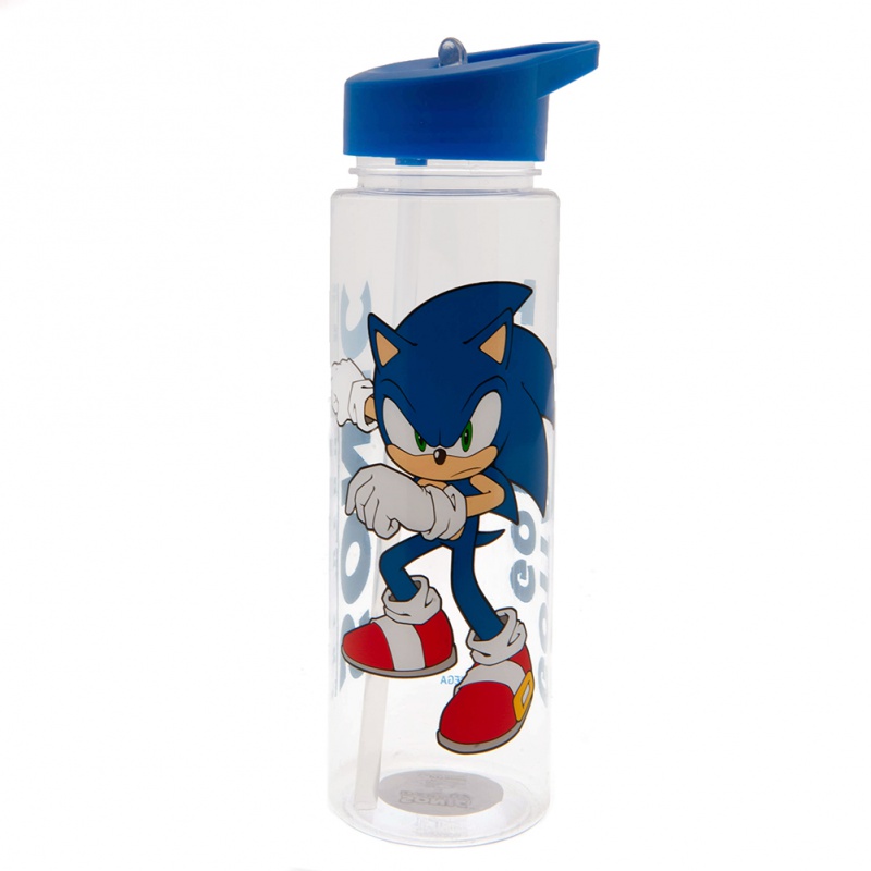 FOREVER COLLECTIBLES - Műanyag palack kihúzható szívószállal süni Sonic