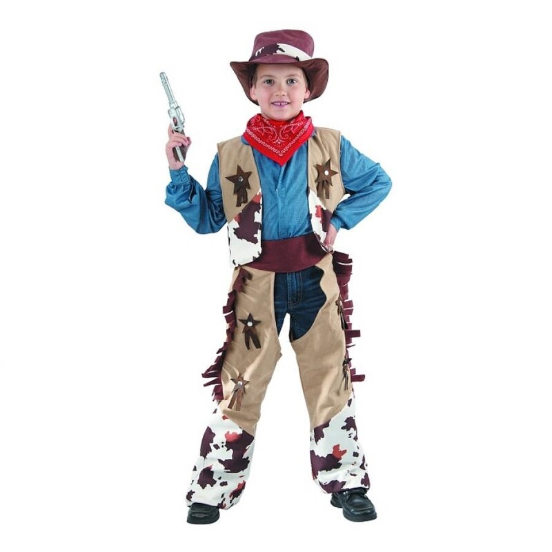 JUNIOR - Gyermek jelmez Cowboy (mellény