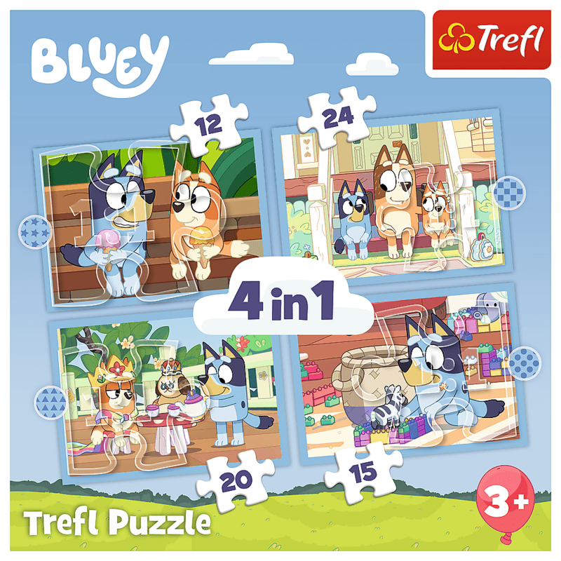 TREFL -  Puzzle 4 az 1-ben - Bluey / BBC