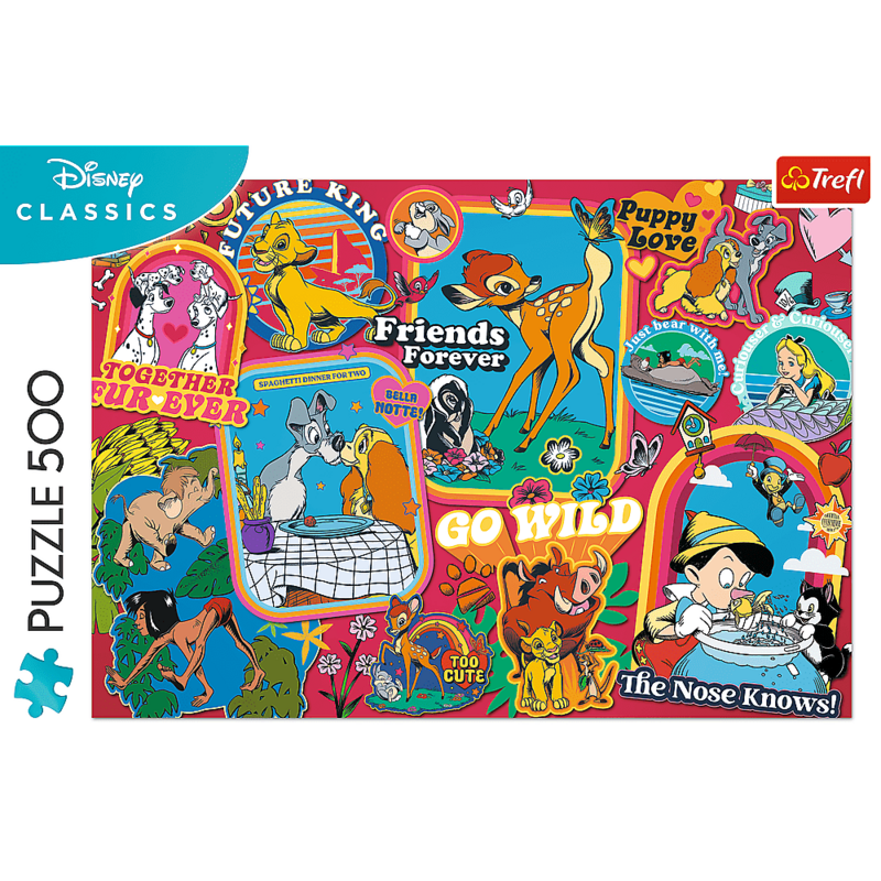 TREFL -  Puzzle 500 - Disney: Az évek során / Disney