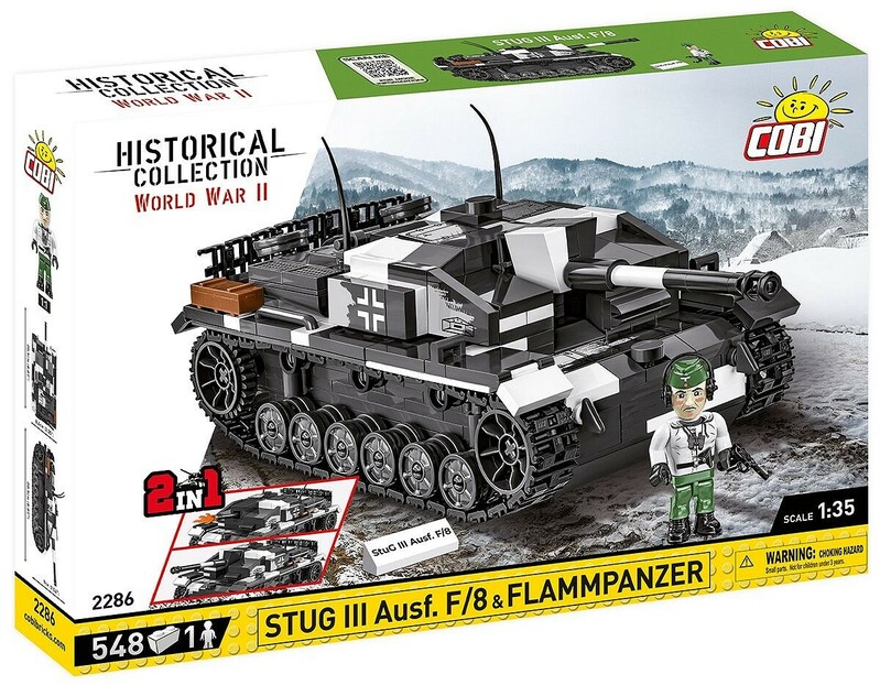COBI - II WW Stug III Ausf F Flammpanzer 2 az 1-ben