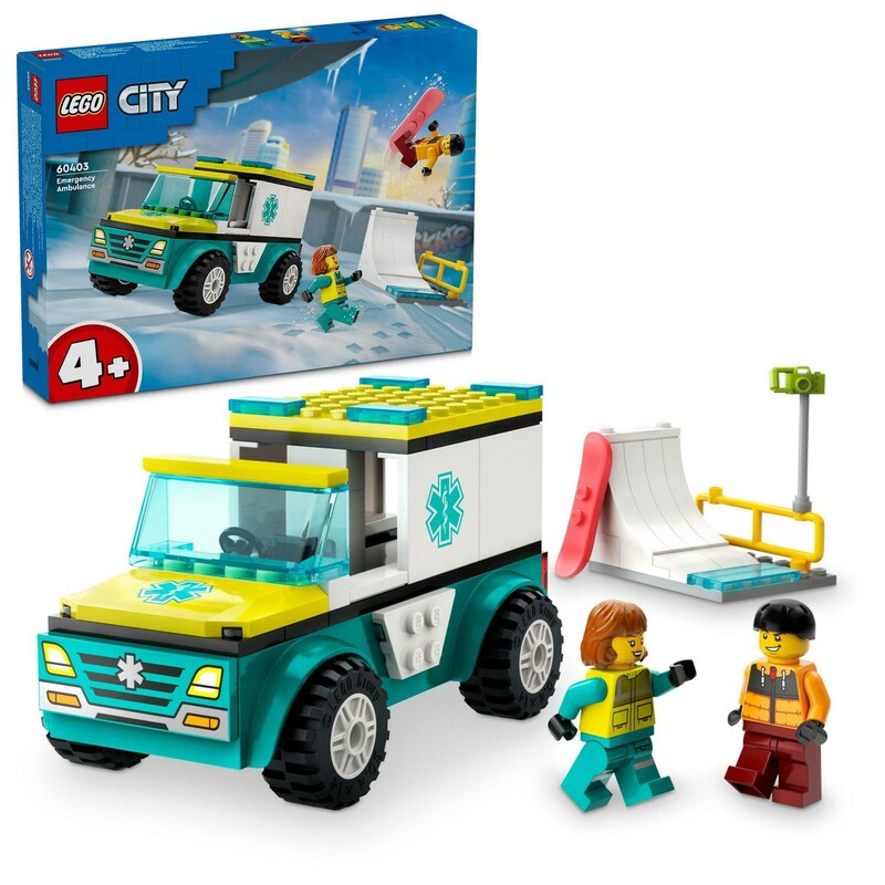 LEGO -  City 60403 mentőautó és snowboardos
