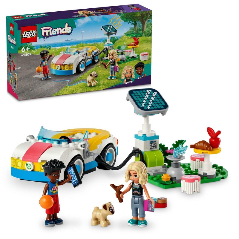 LEGO -  Friends 42609 Elektromos autó töltővel