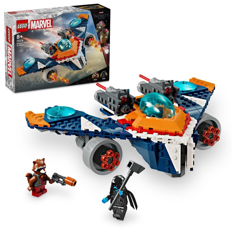 LEGO -  Marvel 76278 Rocket Jet Warbird vs. Ronan