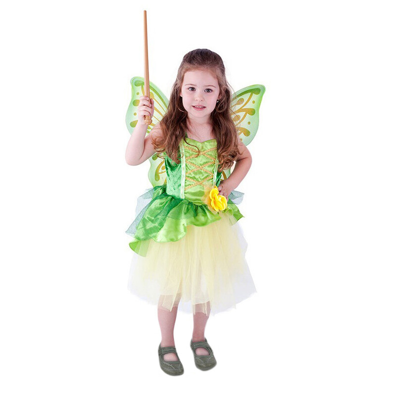 RAPPA - Gyermek jelmez Zöld tündér szárnyakkal (M) e-csomagban