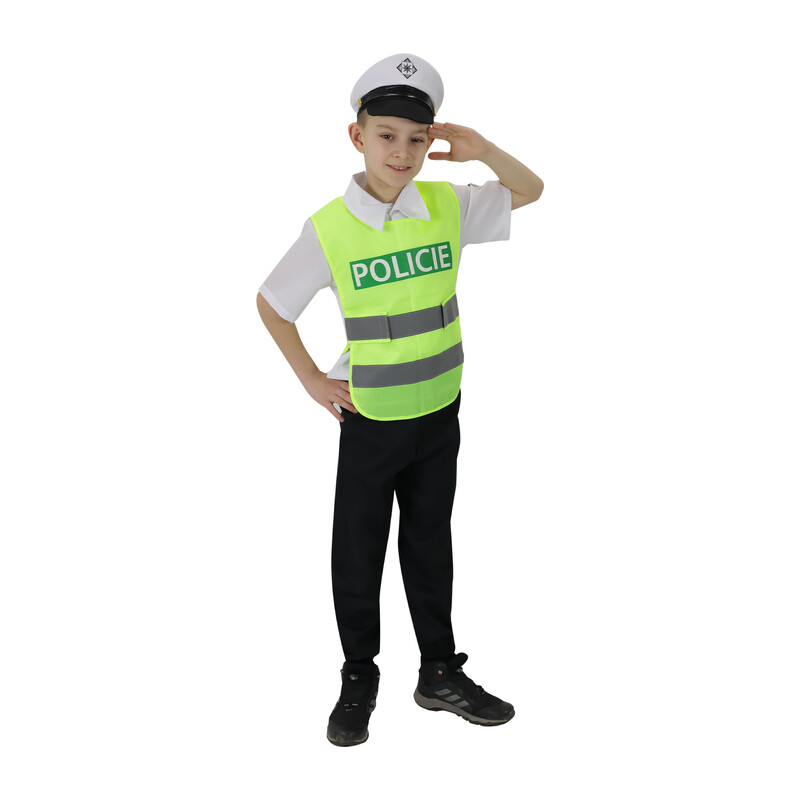 RAPPA - Gyermek közlekedési rendőr jelmez (L) e-csomagolás