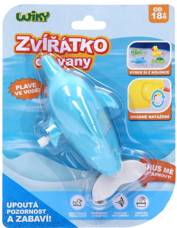 WIKY - Delfin hordágy fürdőkádhoz 14 cm - Cseh kiszerelés