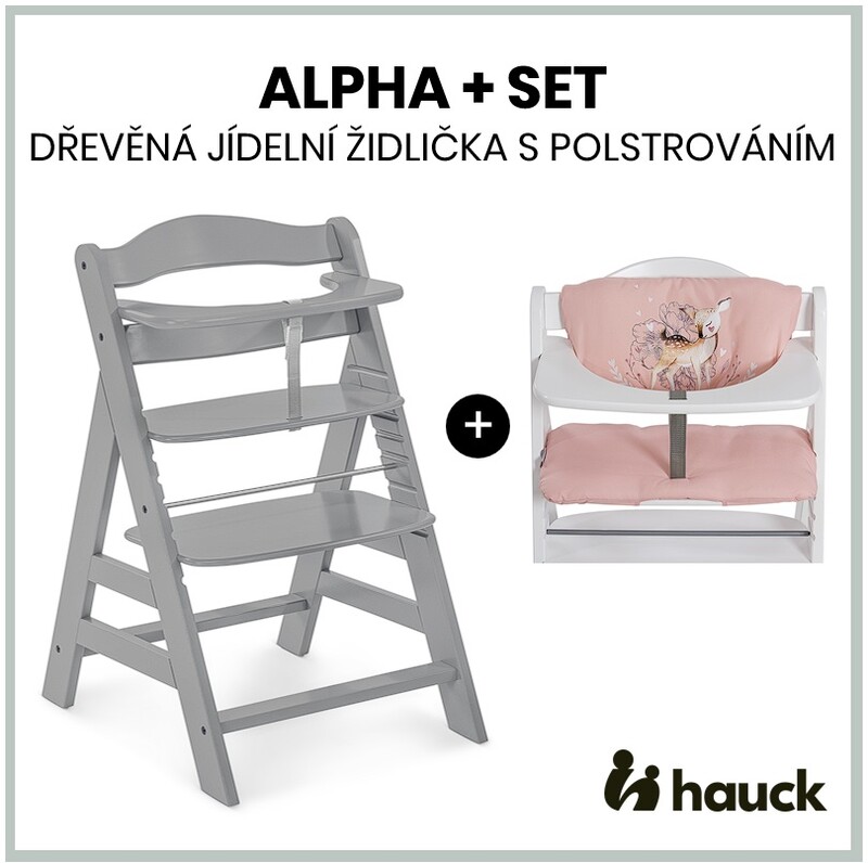 HAUCK - Alpha+ szett 2in1 fából készült szék