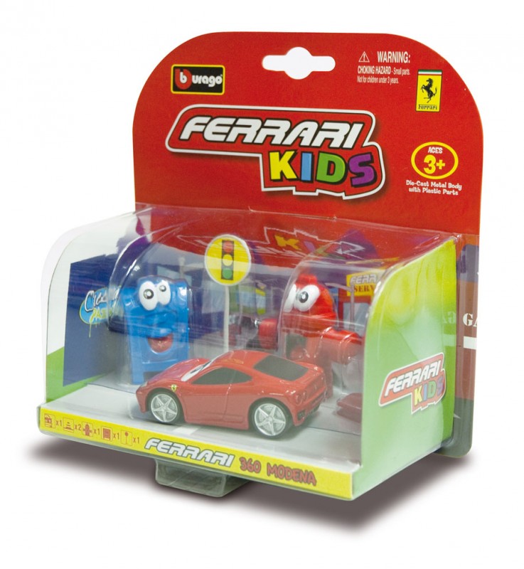 BBURAGO - Ferrari Kids Játékautó tartozékokkal