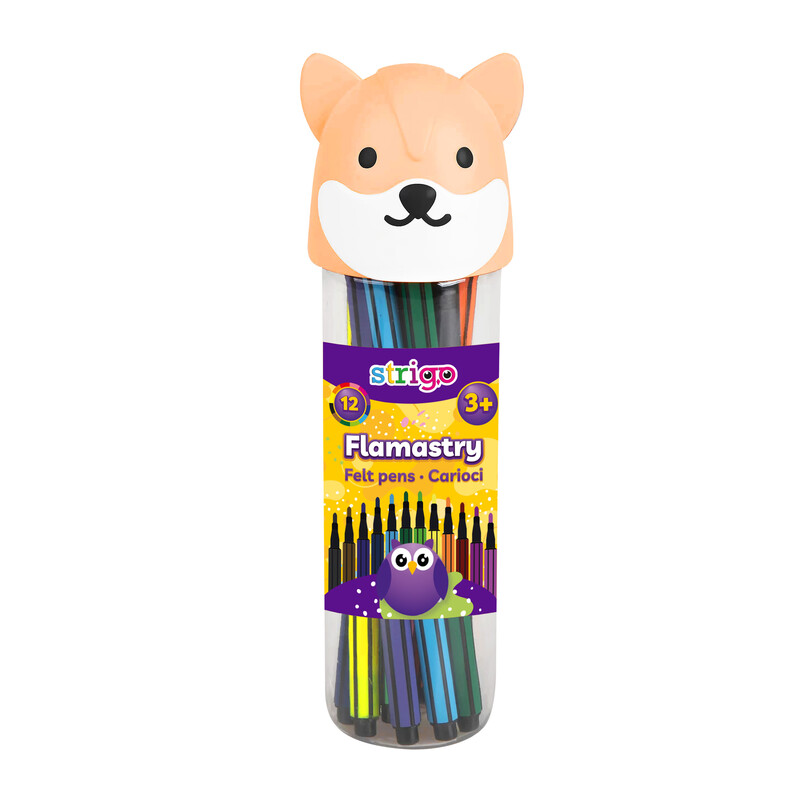 STRIGO - Színes markerek STRIGO 12 szín - Fox