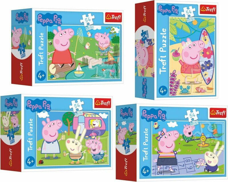 TREFL - Mini puzzle 54 darab Happy Day Peppa Pig/Peppa Pig