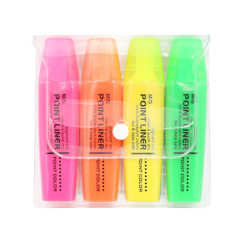 M&G - Highlighter Neon illattal (4 színből álló készlet)